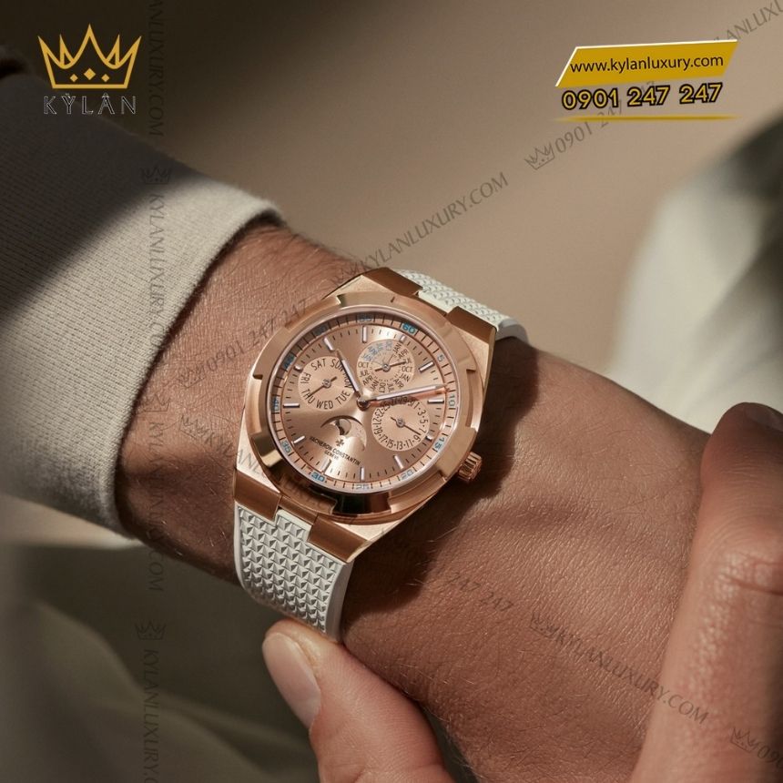 Kỳ Lân Luxury vacheron constantin overseas perpetual calendar ultra thin 5 Đồng hồ Vacheron Constantin Overseas Perpetual Calendar Ultra Thin Skeleton vàng hồng
