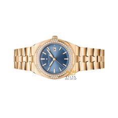 Đồng hồ Vacheron Constantin Overseas Quartz 33mm mặt xanh denim 1225V/200R-H015
