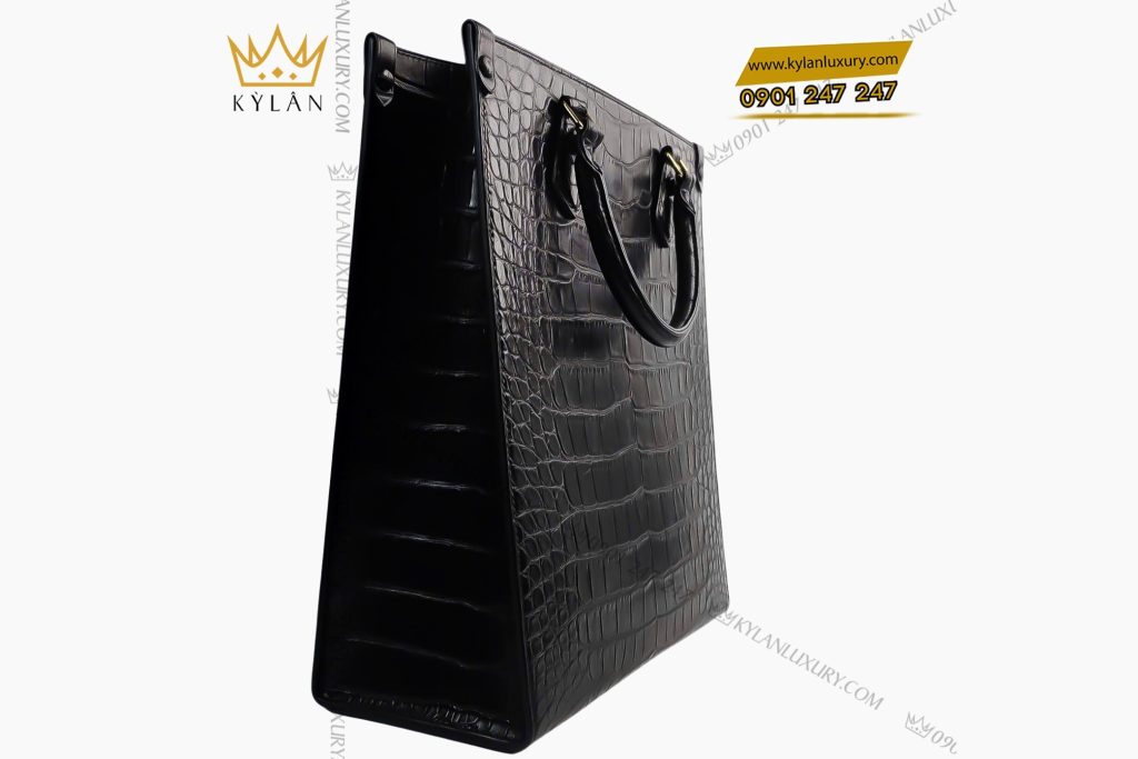 Kỳ Lân Luxury 1 18 Túi xách full da cá Alligator black 