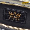 Túi Clutch Nam Da Cá Alligator Black