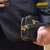 Túi Clutch Da Cá Alligator Black