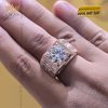 Nhẫn nam vàng hồng nguyên khối Au750 đính viên chủ 11ly3