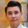 Mắt kính vàng hồng nguyên khối Au750 đính kim cương