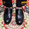 Giày da cá Alligator black