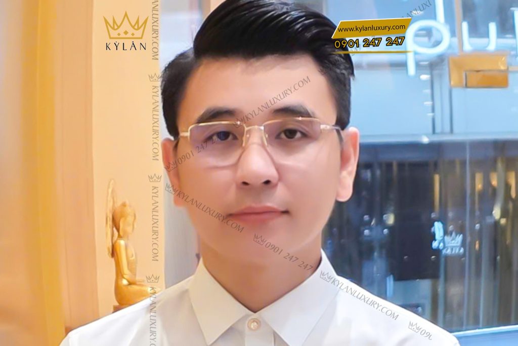Mắt kính vàng hồng Au750 đính kim cương 6 Mắt kính vàng hồng Au750 đính kim cương
