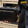 Túi Clutch Nam Da Cá Alligator Black