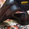 Giày da cá Alligator black