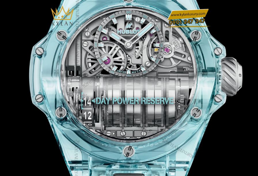 Kỳ Lân Luxury 2 121 Hublot MP-11 14-Day Power Reserve Water Blue Sapphire 