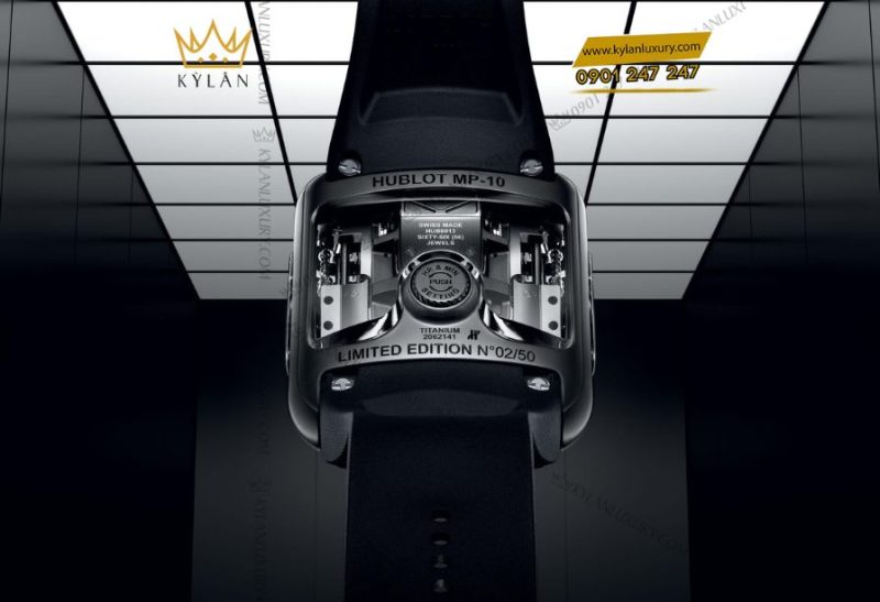 Hublot MP-10 Tourbillon Weight Energy System Titanium – đồng hồ cơ học tương lai với thiết kế không kim, không mặt số, và tourbillon nghiêng