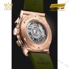 Dây cao su đen và khóa gập King Gold của Hublot Classic Fusion Chronograph