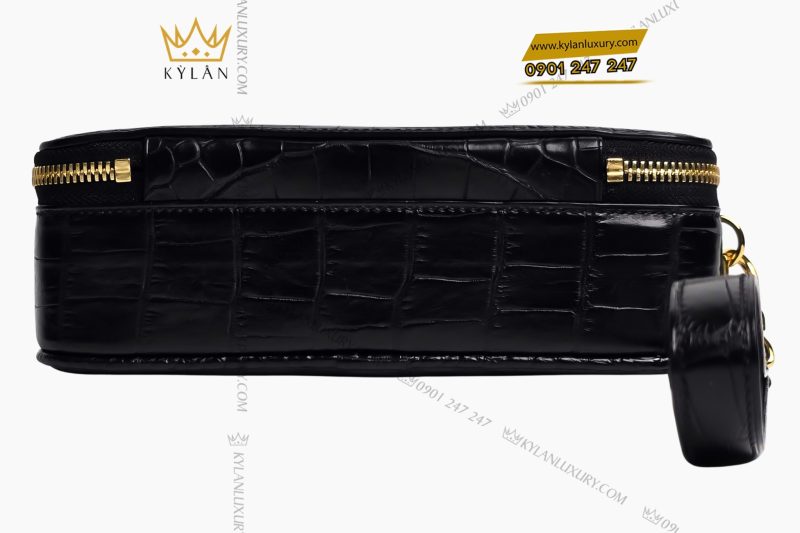 Túi Clutch Da Cá Alligator Black