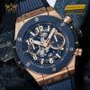 Bộ máy HUB1280 UNICO – chronograph flyback tự động, 72 giờ dự trữ năng lượng của Hublot Big Bang Unico King Gold Blue Ceramic 42mm.