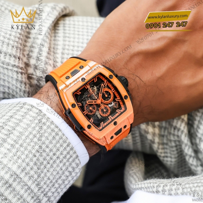 Kỳ Lân Luxury 5 114 Đồng hồ Hublot Spirit of Big Bang Orange Ceramic 42mm