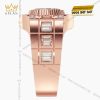 Nhẫn Rolex vàng hồng nguyên khối Au750 đính kim cương và đá ruby đỏ