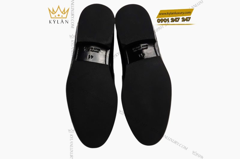 Giày da cá Alligator black