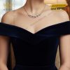 Dây chuyền vàng trắng nguyên khối Au750 đính kim cương và đá Topaz xanh