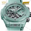 Hublot Big Bang Unico Mint Green Ceramic 42mm với thiết kế xanh bạc hà hiện đại và dây cao su cao cấp