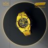 Hublot Big Bang Unico Yellow Magic 44mm gốm sứ vàng, dây cao su đen-vàng, phong cách thể thao sang trọng