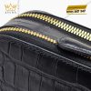 Túi Clutch Nam Da Cá Alligator Black
