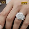 Nhẫn Rolex vàng trắng nguyên khối Au750 đính kim cương