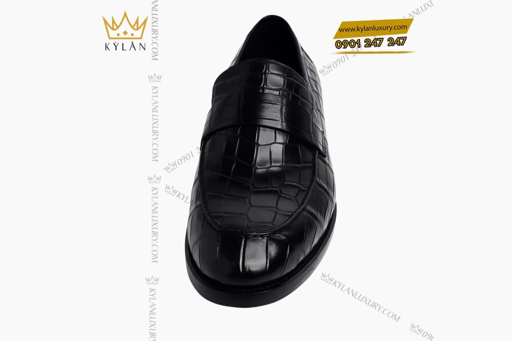 Giày da cá Alligator black 16 Kỳ Lân Luxury 7 79 Giày da cá Alligator black