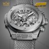 Vỏ và vành titanium satin mờ của Hublot Big Bang Unico Essential Grey 42mm mang vẻ đẹp tinh tế và hiện đại.
