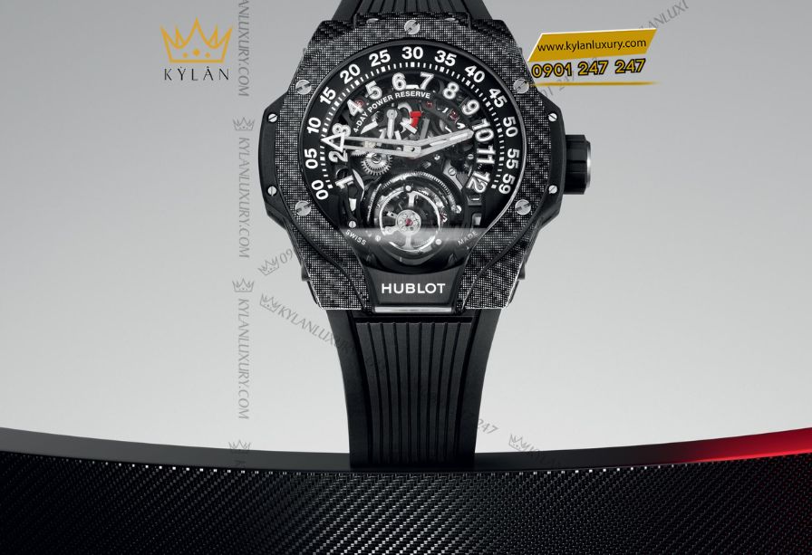 Hublot MP-13 Tourbillon Bi-Axis Retrograde Black Carbon – chiếc đồng hồ đỉnh cao Haute Horlogerie với thiết kế carbon mạnh mẽ
