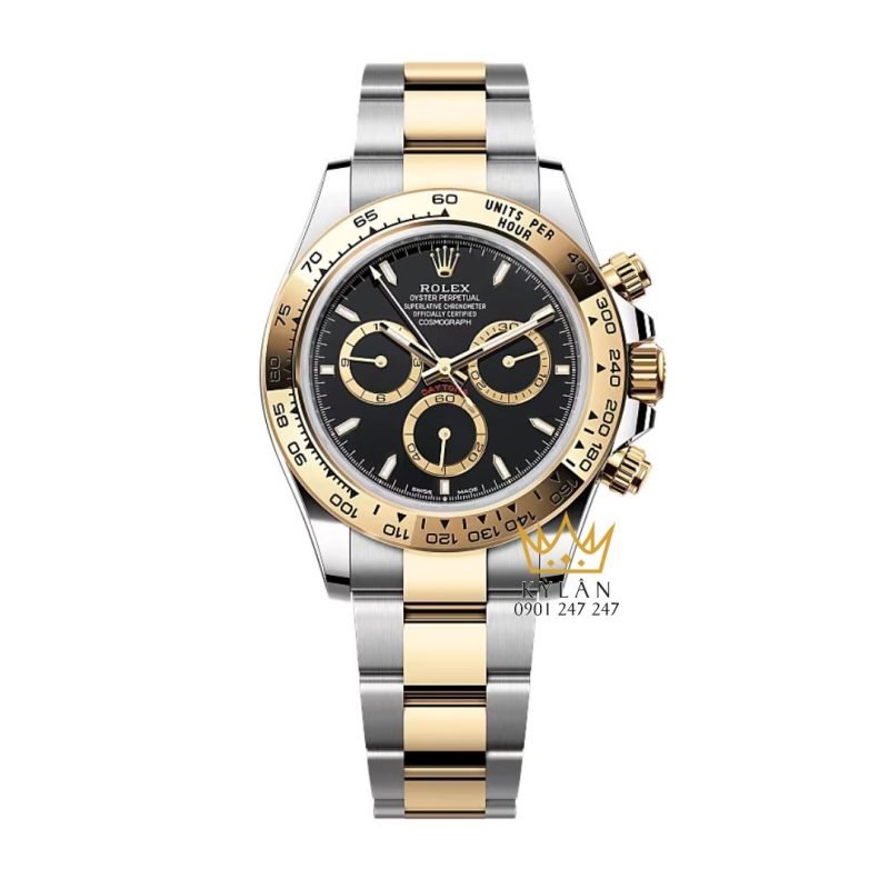 Đồng hồ Rolex Cosmograph Daytona mặt đen vàng 126503-0003