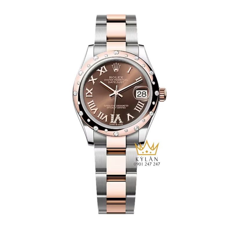 Đồng hồ Rolex Datejust 31 Chocolate kim cương 278341RBR-0003