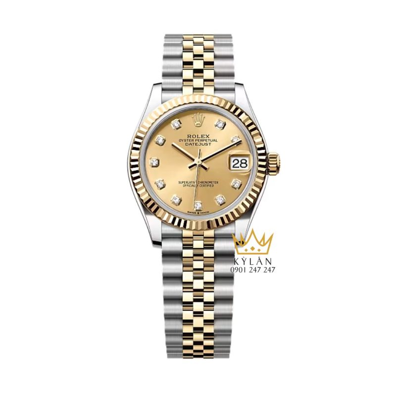 Đồng hồ Rolex Datejust 31 champagne kim cương 278273-0026