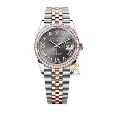 Đồng hồ Rolex Datejust 36 xám La Mã kim cương 126281RBR-0011 Đồng hồ Rolex Datejust 36 xám La Mã kim cương 126281RBR-0011