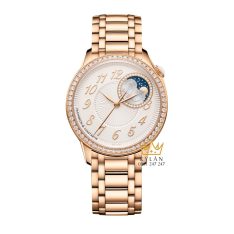 Đồng hồ Vacheron Constantin Égérie Moon Phase vàng hồng 18K