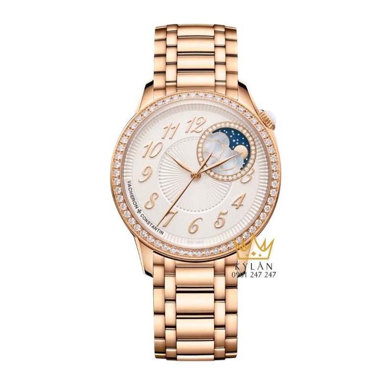 Đồng hồ Vacheron Constantin Égérie Moon Phase vàng hồng 18K