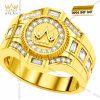 Nhẫn Kỳ Lân Crown vàng vàng Au750 đính kim cương