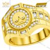 Nhẫn Kỳ Lân Crown vàng vàng Au750 đính kim cương