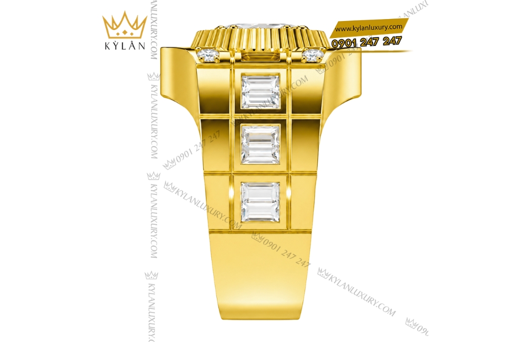 Nhẫn Kỳ Lân Crown vàng vàng Au750 đính kim cương