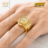 Nhẫn Kỳ Lân Crown vàng vàng Au750 đính kim cương