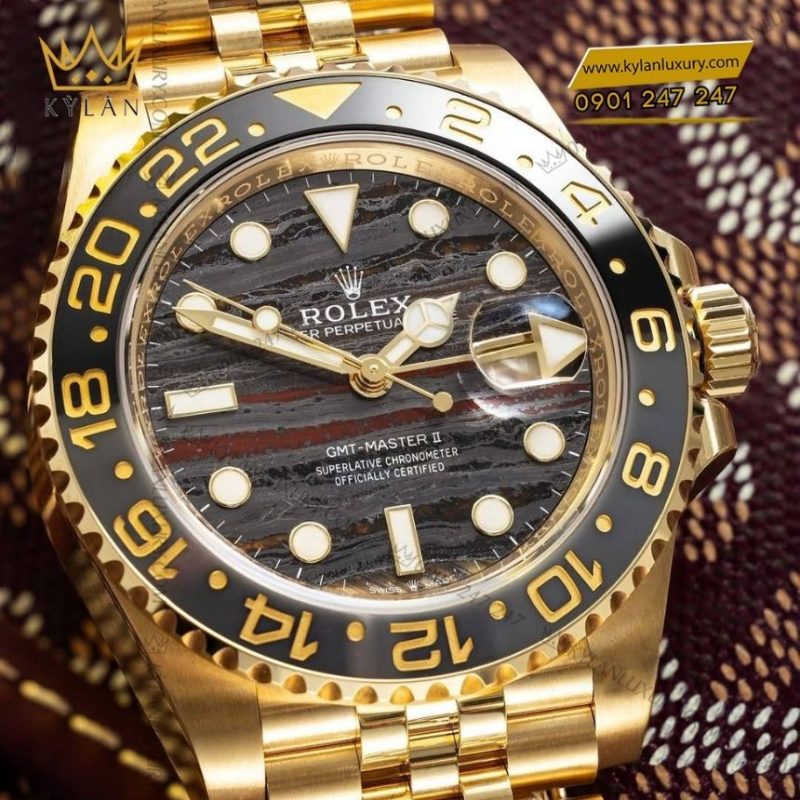 Đồng hồ Rolex GMT-Master II vàng kim Tiger Iron 126718GRNR-0002