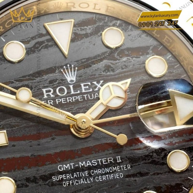 Đồng hồ Rolex GMT-Master II vàng kim Tiger Iron 126718GRNR-0002