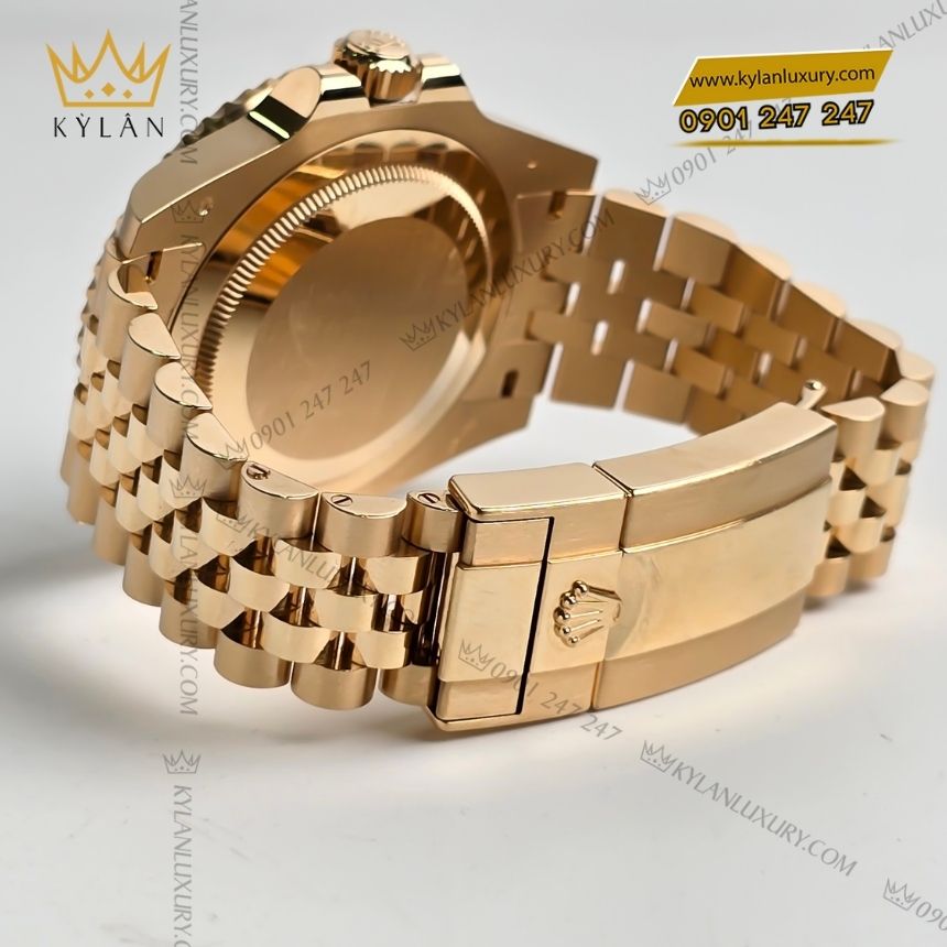 Kỳ Lân Luxury Rolex GMT Master II 126718GRNR 0002 8 Đồng hồ Rolex GMT-Master II vàng kim Tiger Iron 126718GRNR-0002