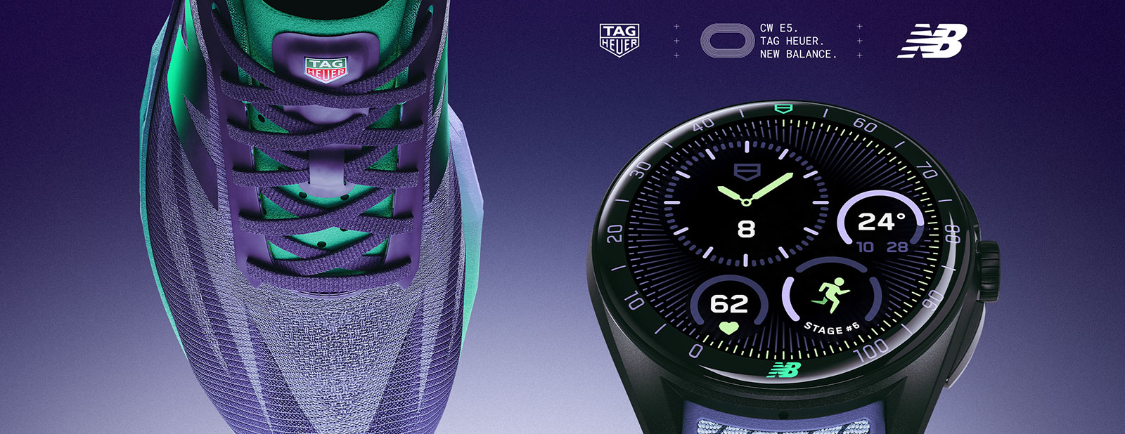 Kỳ Lân Luxury TAG Heuer Connected Calibre E5 New Balance4 Đồng hồ TAG Heuer Connected Calibre E5 New Balance