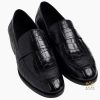 Giày da cá Alligator black