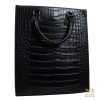 Túi xách full da cá Alligator black 