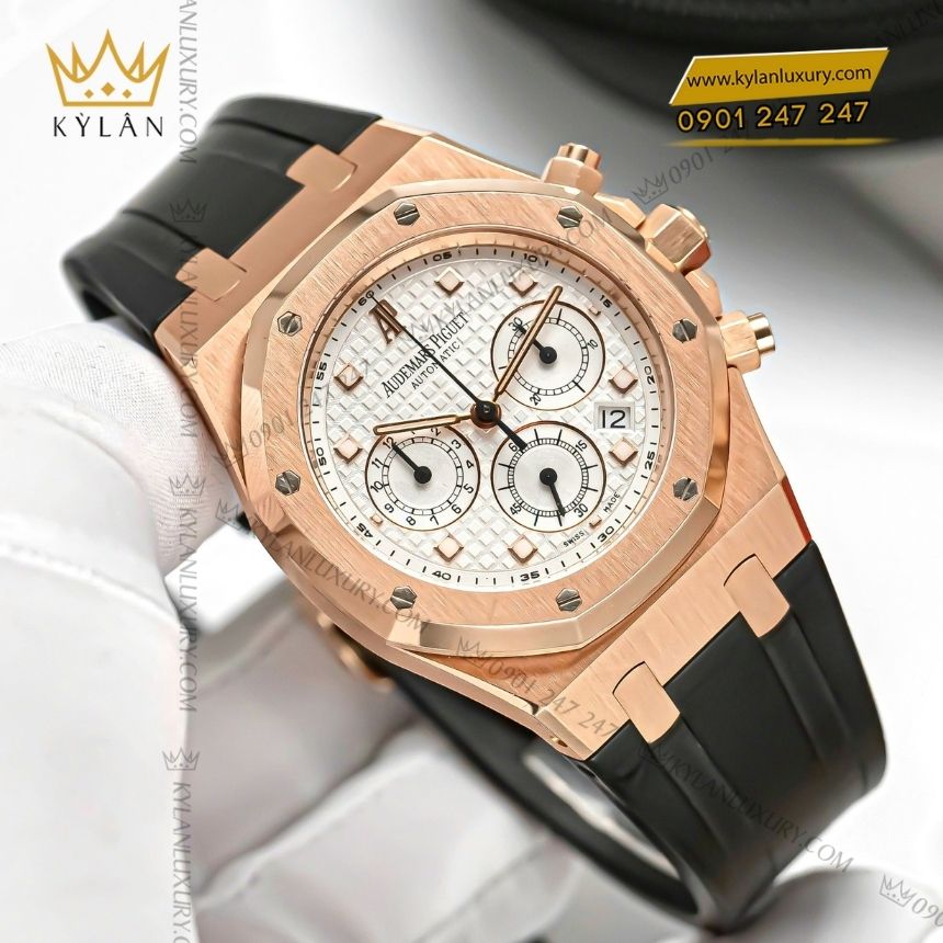Kỳ Lân Luxury audemars piguet royal oak chronograph 26239or 2 Đồng hồ Audemars Piguet Royal Oak Chronograph vàng hồng 18K