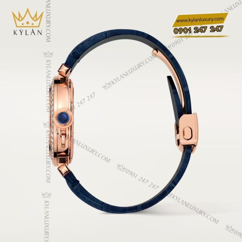 Đồng hồ Cartier Pasha de Cartier vàng hồng vành kim cương