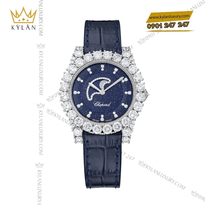 Kỳ Lân Luxury chopard lheure du diamant moonphase 139445 1001 6 Đồng hồ Chopard L’Heure du Diamant Moonphase 139445-1001