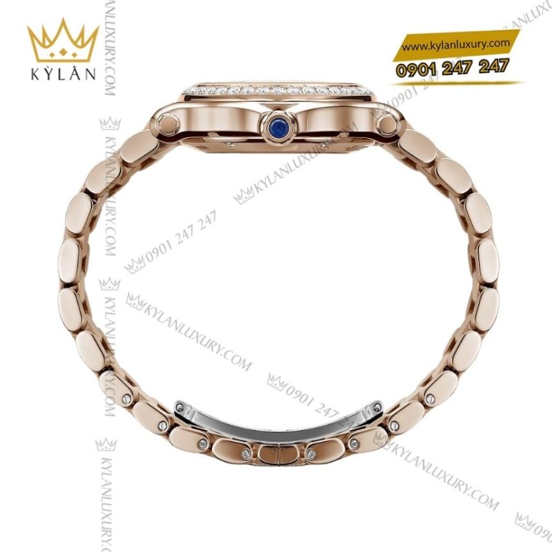 Đồng hồ Chopard Happy Sport vàng hồng vành kim cương 275378-5004
