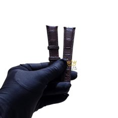 Dây da Rolex đen – nâu sẫm