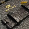 Dây da Rolex đen – nâu sẫm