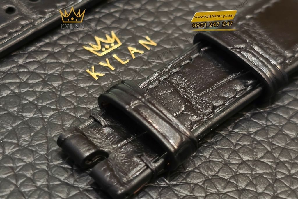 Kỳ Lân Luxury day da rolex den nau sam 10 Dây da Rolex đen – nâu sẫm